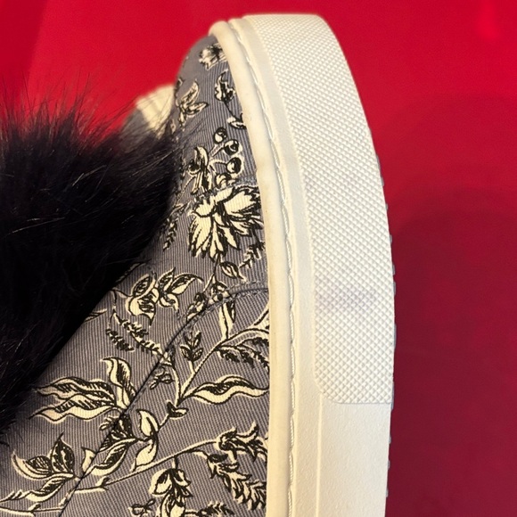 SAM EDELMAN LEYA DUSTY BLUE LEAF PRINT LACELESS SLIP ON SNEAKER sz 8 - Picture 6 of 9